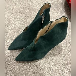 Green heels size 5 1/2